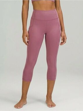 Discontinued Lululemon All the Right Places Crop II - Moss Rose Size 10